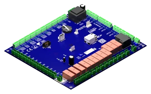 Dairy equipment controller board built by elpra, 3D render
