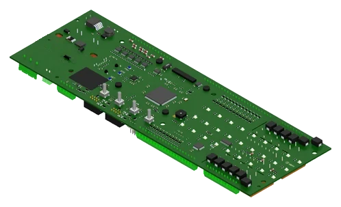 Medical gas monitoring and control board built by elpra, 3D render